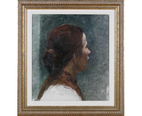 Frederick Arthur Rice - Half Length Portrait of a Young Lady, believed to be Amy Selina Rice, late 19th/early 20th century oi