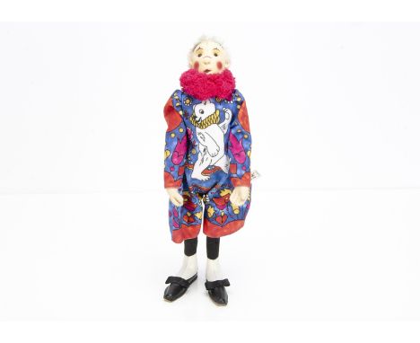 A Steiff limited edition Replica Coloro Clown doll 1911, 798 of 3000, in original window box, 1988-1990
