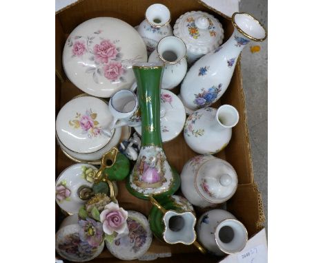 China including trinket pots, vases, etc, including Royal Albert