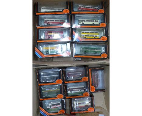 Fifteen Gilbow Exclusive First Editions buses, 1:76 scale, all boxed