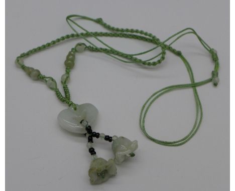 A jade necklace