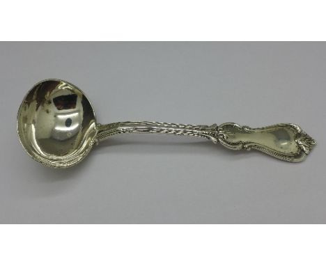 A Victorian silver ladle, London 1846, 98g