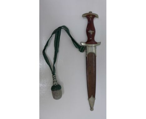 A German S.A. dagger, the blade marked G. Felix, Gloriawerk, Solingen, with scabbard