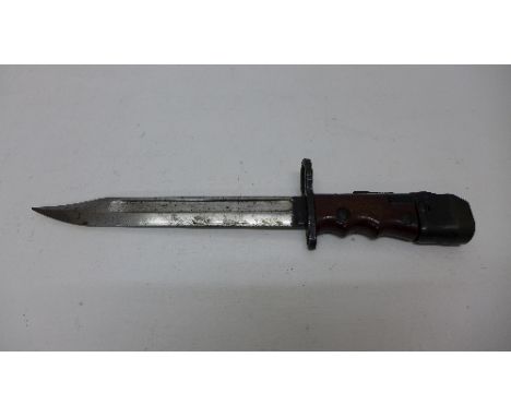 A bayonet, no scabbard, the blade marked 1948