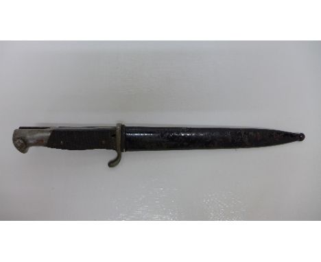 A German WWI bayonet with scabbard