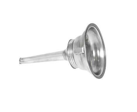 A George III Silver Wine-Funnel, by Henry Chawner and John Eames, London, 1796, of typical form, with reeded border and plain