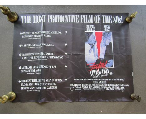 A collection of mostly UK quad film posters including 'Convoy', 'Death Wish', 'Flashdance', 'Superman II' 'Out of Africa' etc