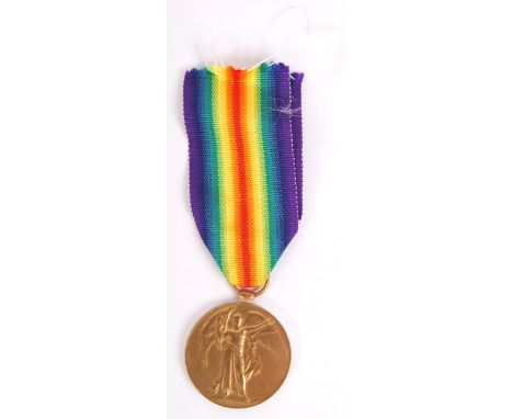 A WWI First World War Victory Medal of Scottish interest, awarded to an S-32701 Pte D. MacKenzie of the Camerons. Complete wi