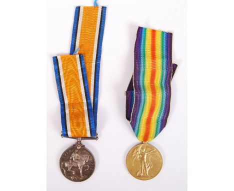 An original WWI First World War medal pair ( War &amp; Victory Medal) awarded to a 4606 Private J. Williams of the AVC (Army 