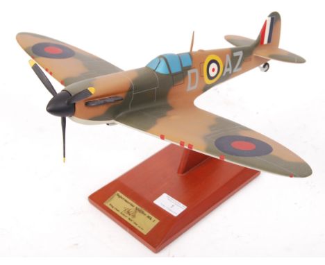 A superb Bravo Delta models 1:28 scale model of a Supermarine Spitfire Mk 1 ' Wing Cmdr Robert ' Bob ' Doe '. Highly detailed