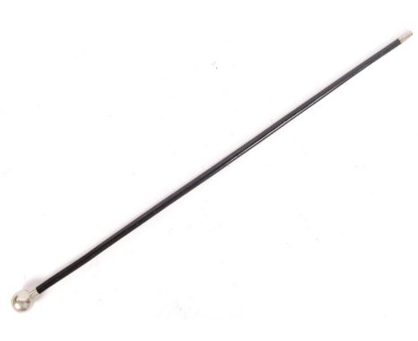 A good WWI First World War Somerset Light Infantry ' Jellalabad ' swagger stick / cane. Ebonised shaft with silver plated kno