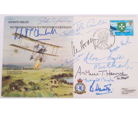 A rare WWII Second World War Bomber Command related ' Sopwith Tabloid ' Bomber Command Museum Appeal special issue First Day 