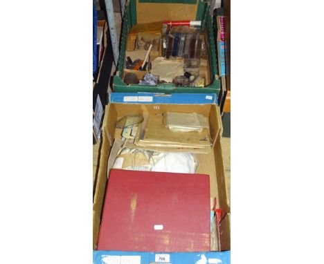 Glass clock faces, watch straps and related items.