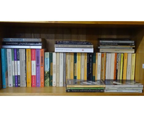 A shelf of Penguin books.