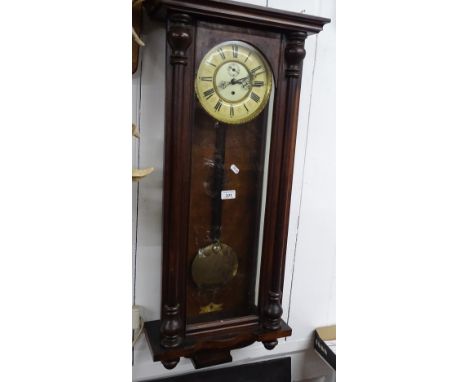 A Vienna regulator wall clock.