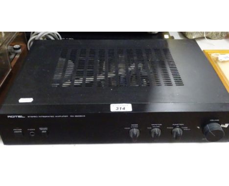 A Rotel stereo integrated amplifier RA - 820BX3.