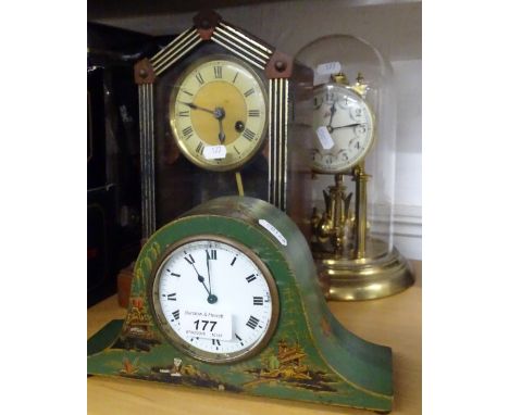 A 400-day clock under dome, and 2 others, (3).