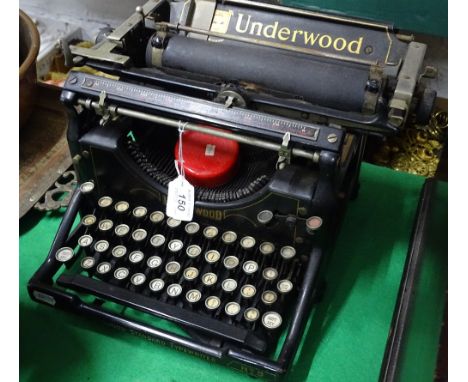 An early Underwood typewriter.