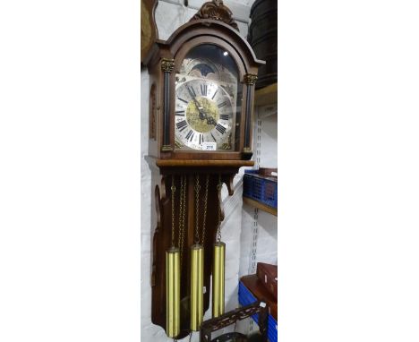 A mahogany cased wall clock.