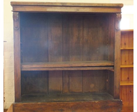 A Victorian Mahogany open book shelf