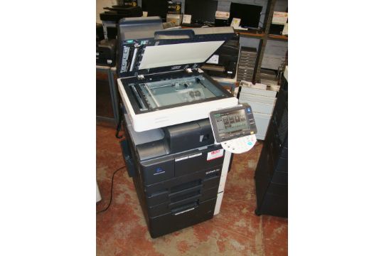 Konica Minolta Bizhub 283 Multifunction Copier Including Adf Pedestal Cabinet And Internal Finis