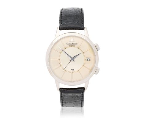 Jaeger-LeCoultre. A stainless steel bumper automatic calendar wristwatch with alarmModel: MemovoxReference: E.855Date: Produc
