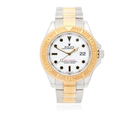 Rolex. A stainless steel and gold automatic calendar bracelet watchModel: Yacht-MasterReference: 16623Date: Purchased August 