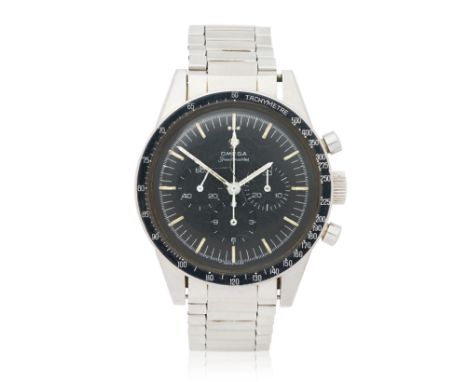 Omega. A stainless steel manual wind chronograph bracelet watchModel: Speedmaster 'Ed White'Reference: ST 105.003-65Date: Cir