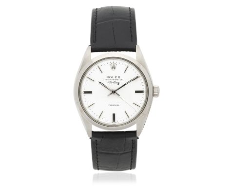 Rolex. A stainless steel automatic wristwatchModel: Air-KingReference: 5500Date: Circa 1983Movement: 26-jewel Cal.1520 automa