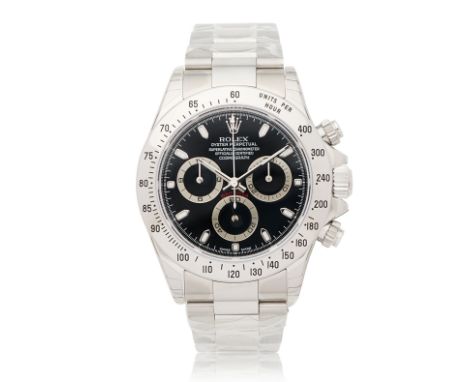 Rolex. A stainless steel automatic chronograph bracelet watchModel: Cosmograph DaytonaReference: 116520Date: Purchased 18th M