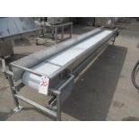 S.S. Power Belt Conveyor, 18"x14'