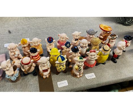 A large selection Piggies ceramic figure, shipping unavailable