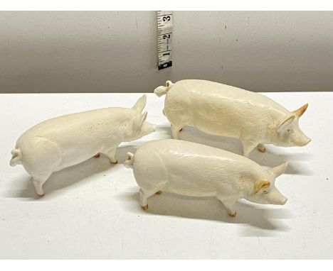 Three vintage Beswick pigs