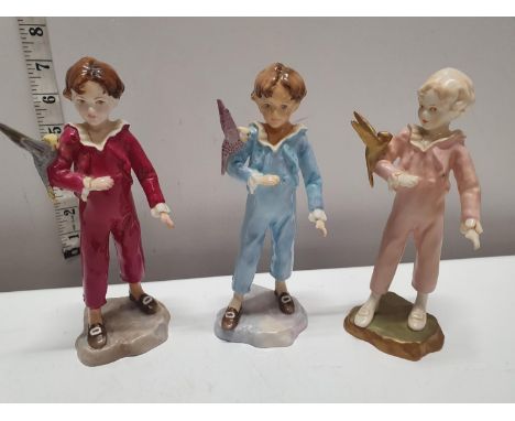 Three Royal Worcester 'Parakeet' figures