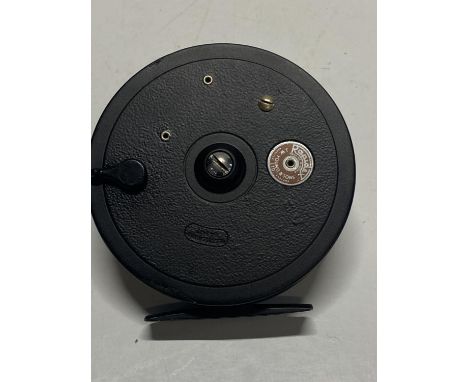 A vintage J.W Young Rapidex center pin reel
