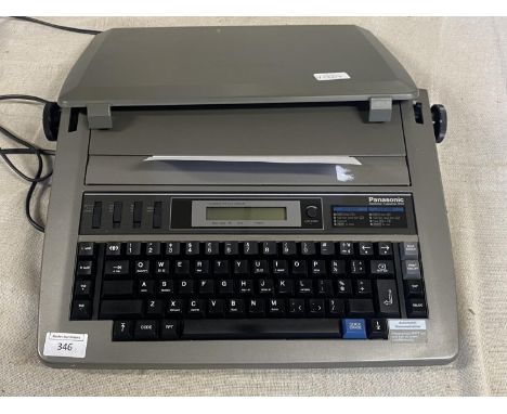 A Panasonic electric typewriter, untested, shipping unavailable