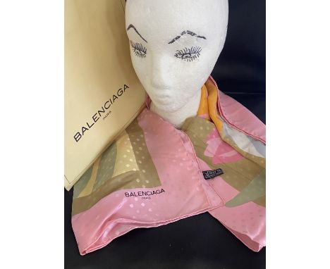 A Balenciaga silk scarf