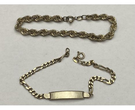 Two 925 silver bracelets
