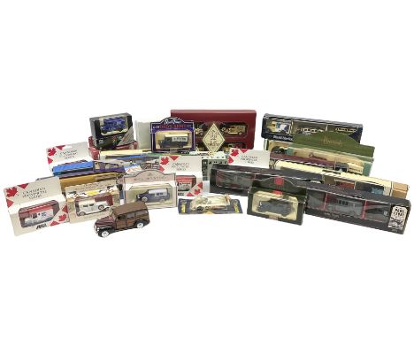 Collection of Diecast model vehicles, including Lledo The Golden Days of the Film Industry limited edition set, Lledo H Samue