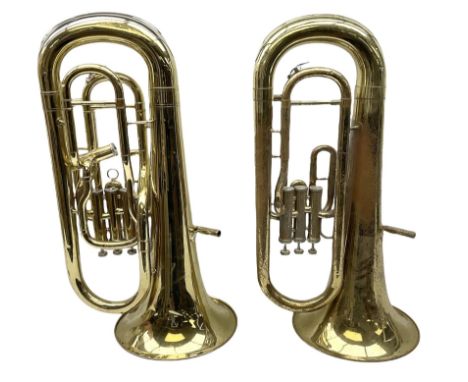 Two euphoniums by John Packer model JP274 and model JP174 