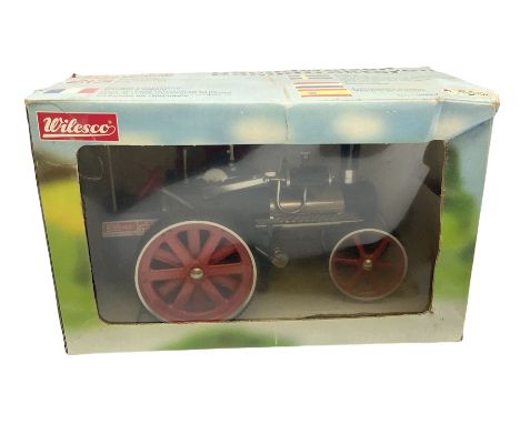 Wilesco steam roller traction engine, boxed