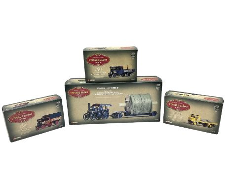 Four boxed Corgi ‘Vintage Glory of Steam’ die-cast models, comprising Fowler B6 Road Locomotive, Foden Steam Wagon, Sentinel 