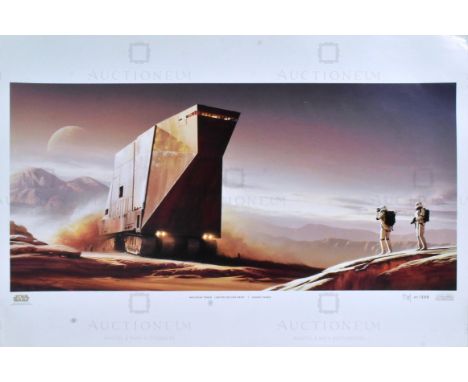 Estate of Dave Prowse - Star Wars - Artwork - 'Desert Sands' by Malcolm Tween - lithograph digital artwork print, artist's pr