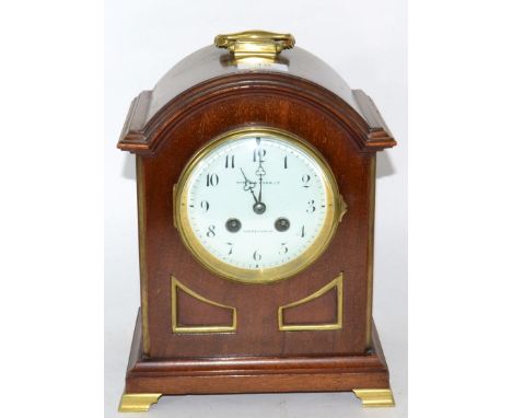 A striking mantel clock, retailed by Mappin & Webb Ltd 