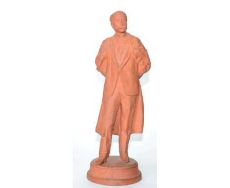 Kenneth Pots, a terracotta maquette of Edward Elgar, signed This was the original maquette for the Royal Worcester statue whi