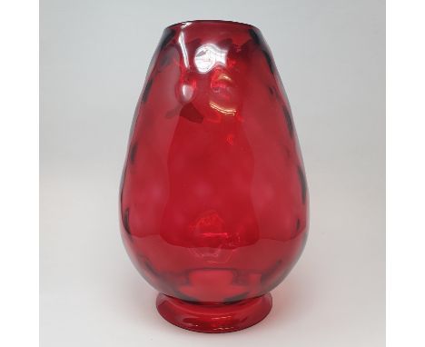 A cranberry glass oil lamp shade, various other shades and related items (4 boxes) 