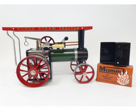 A Mamod steam tractor, boxed 