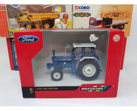 A Britains model tractor, 42416, boxed, and various model toys, all boxed (box) 