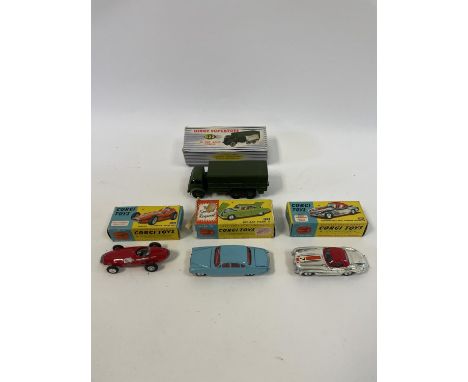 A Dinky Supertoys, No 10-Ton Army Truck, 622, boxed, Corgi Toys Vanwall Formula I Grand Prix, No 15OS, boxed, Mercedes-Benz 3