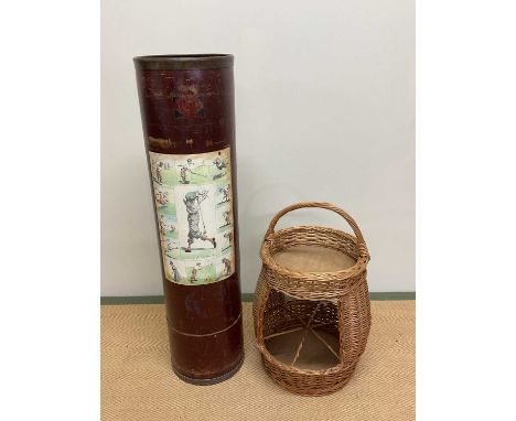 Spalding Fibre Company, golf club container and a basketwork item